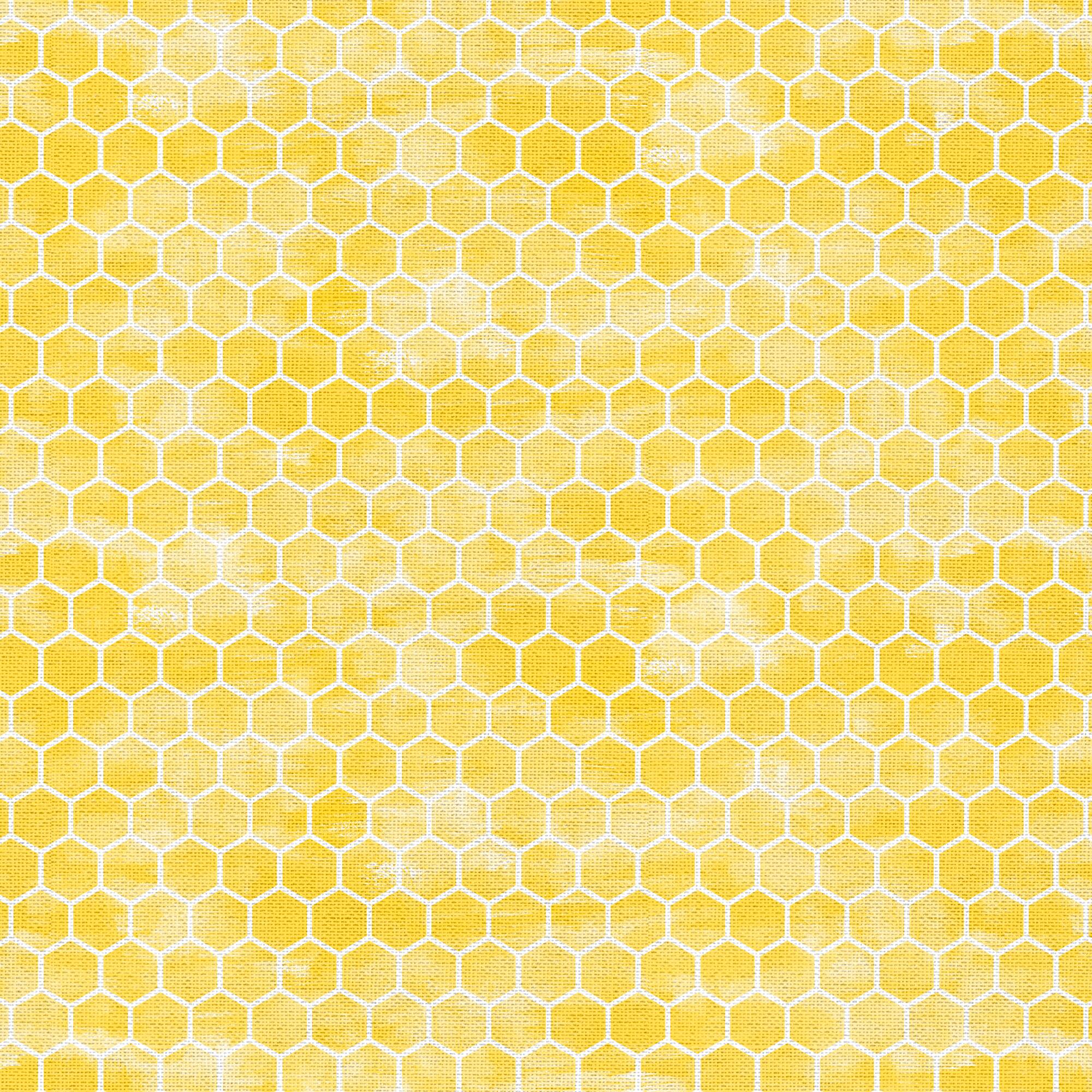 Yellow Honeycomb Cotton Fabric Bundle by Loops & Threads™